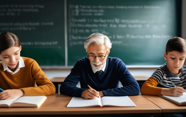 문해교육사 자격증 취득 공부 루틴 - Here are three image generation prompts in English, designed to be detailed, age-appropriate, and al...