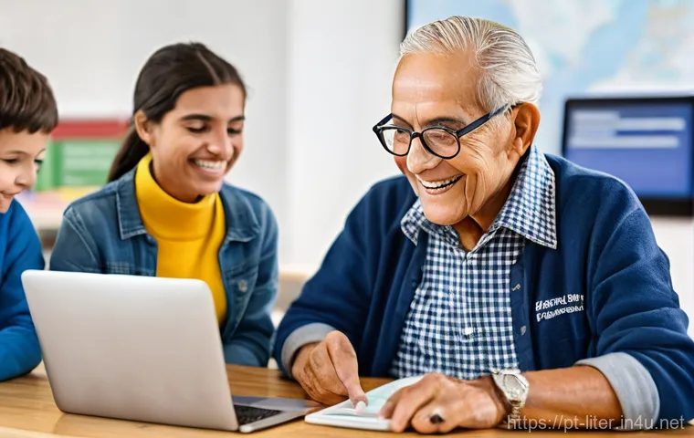 문해교육사와 학습 코칭 기법 - **Prompt:** A dynamic and collaborative scene featuring a young adult student (male, mid-20s) and a ...