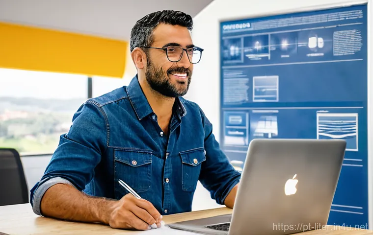 문해교육사와 학습 목표 성공 사례 - **Prompt 2: Inspiring Digital Mentor in Porto**
    A dynamic, naturalistic photograph capturing a d...