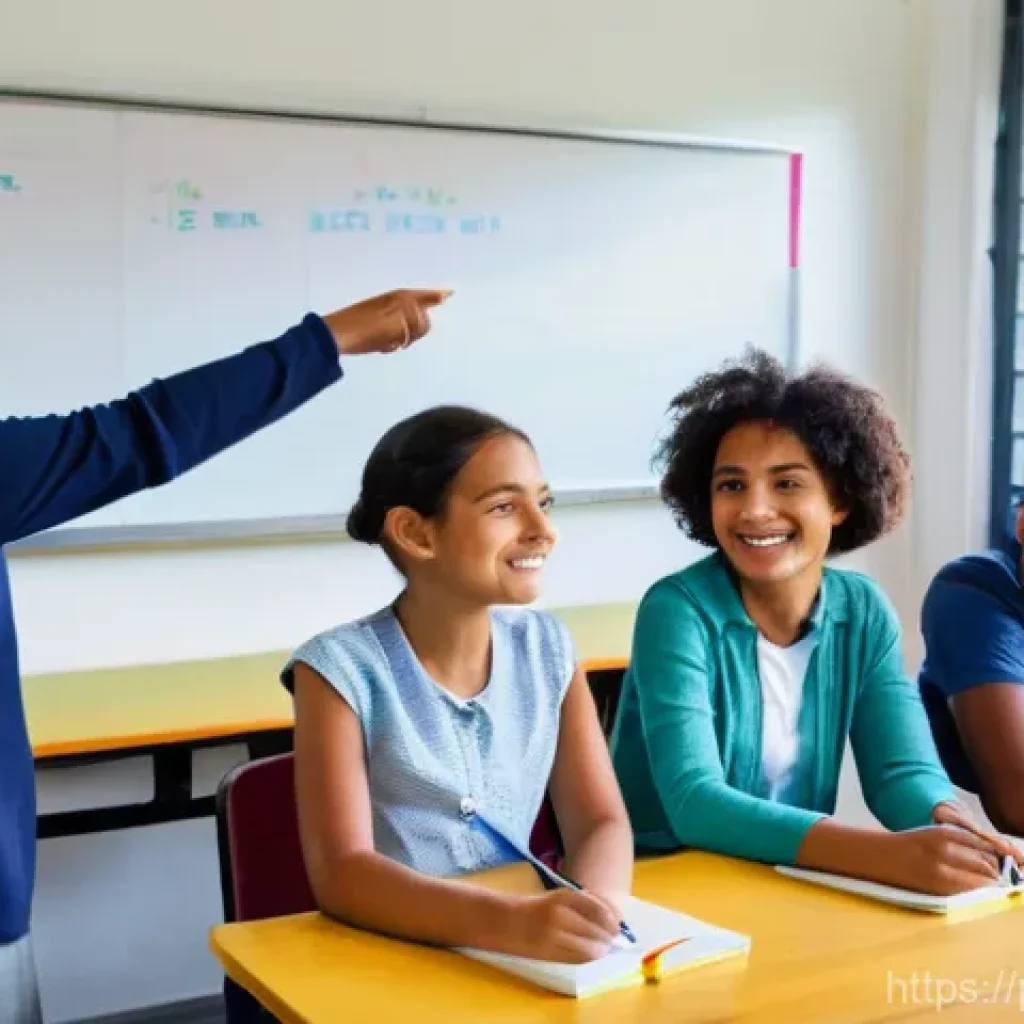 문해교육사 자격증 독학 가능성 - **"A vibrant and inclusive adult literacy classroom scene. A diverse group of four adult students, a...