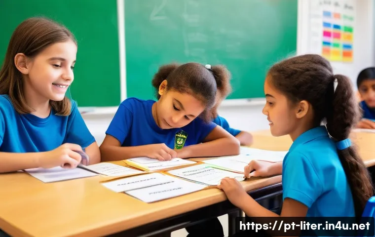 문해교육사로서의 학습 기술 적용 - **Prompt:** A vibrant and inclusive classroom in a Portuguese-speaking country (e.g., Brazil or Port...