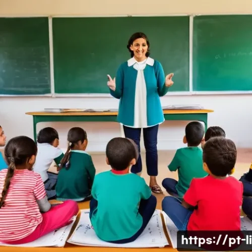 Home 31 문해교육사 필수 교육 스킬 - **Prompt:** A heartwarming scene in a traditional Portuguese classroom, bathed in soft, natural ligh...